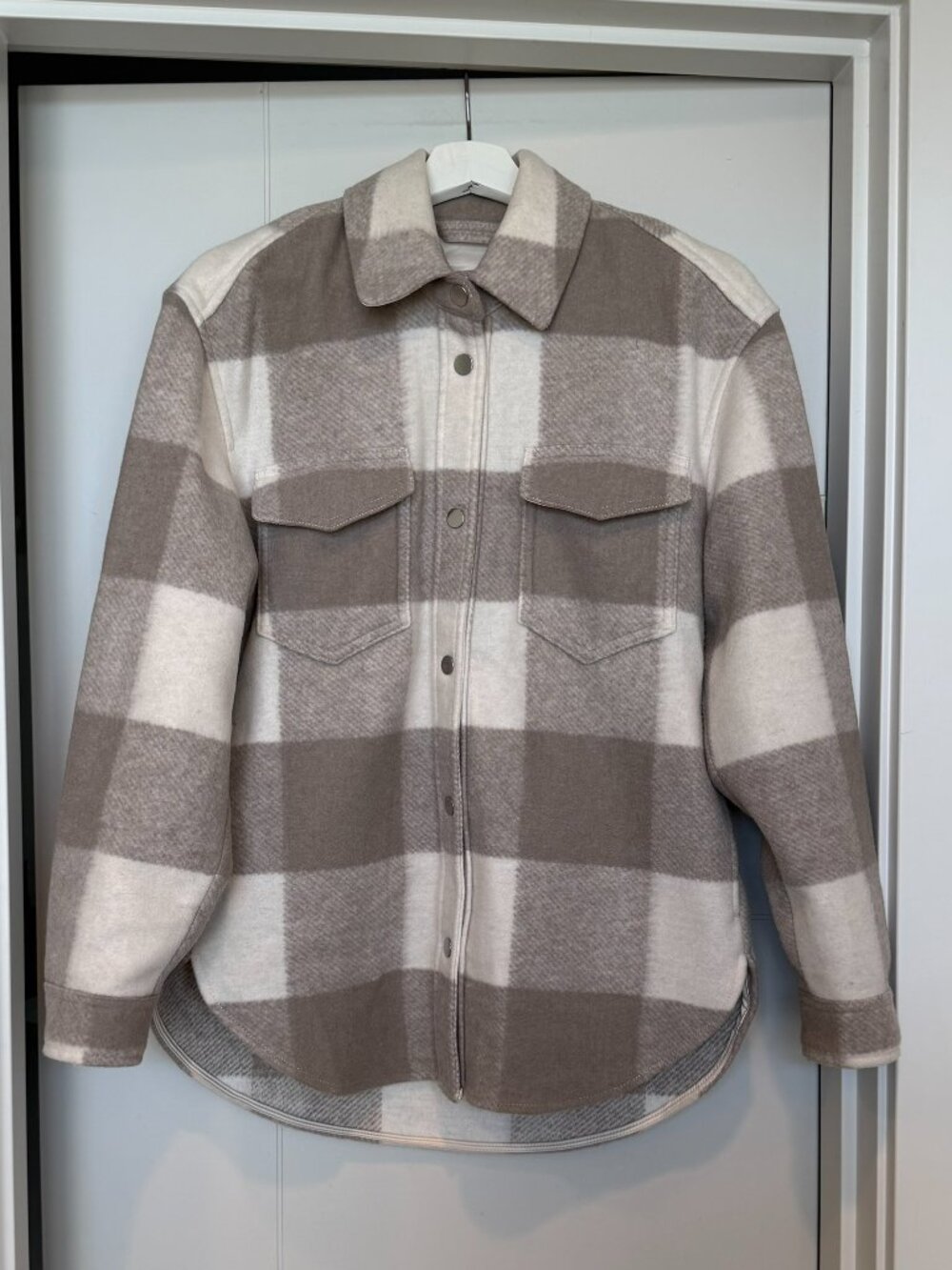 Abercrombie & Fitch Plaid Shacket size S - Picture 1 of 8